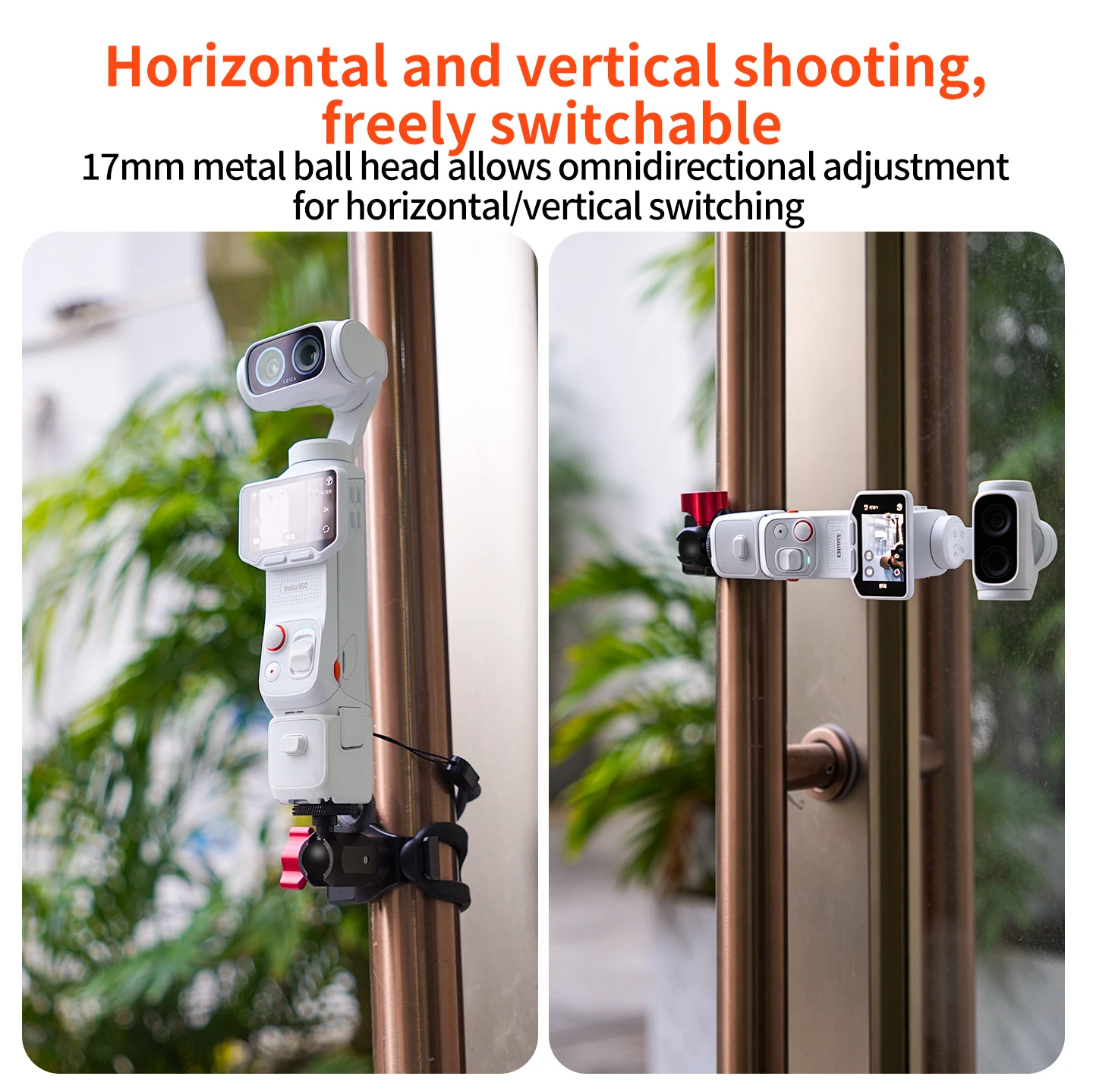 Fahrrad- und Angelkamera-Gurtbefestigung Flexibler Silikon-Klemmhalter 22-38mm Klemmbereich für DJI Osmo Pocket 4P 4 3 Insta360 Luna Ultra Gimbal – Detail 7