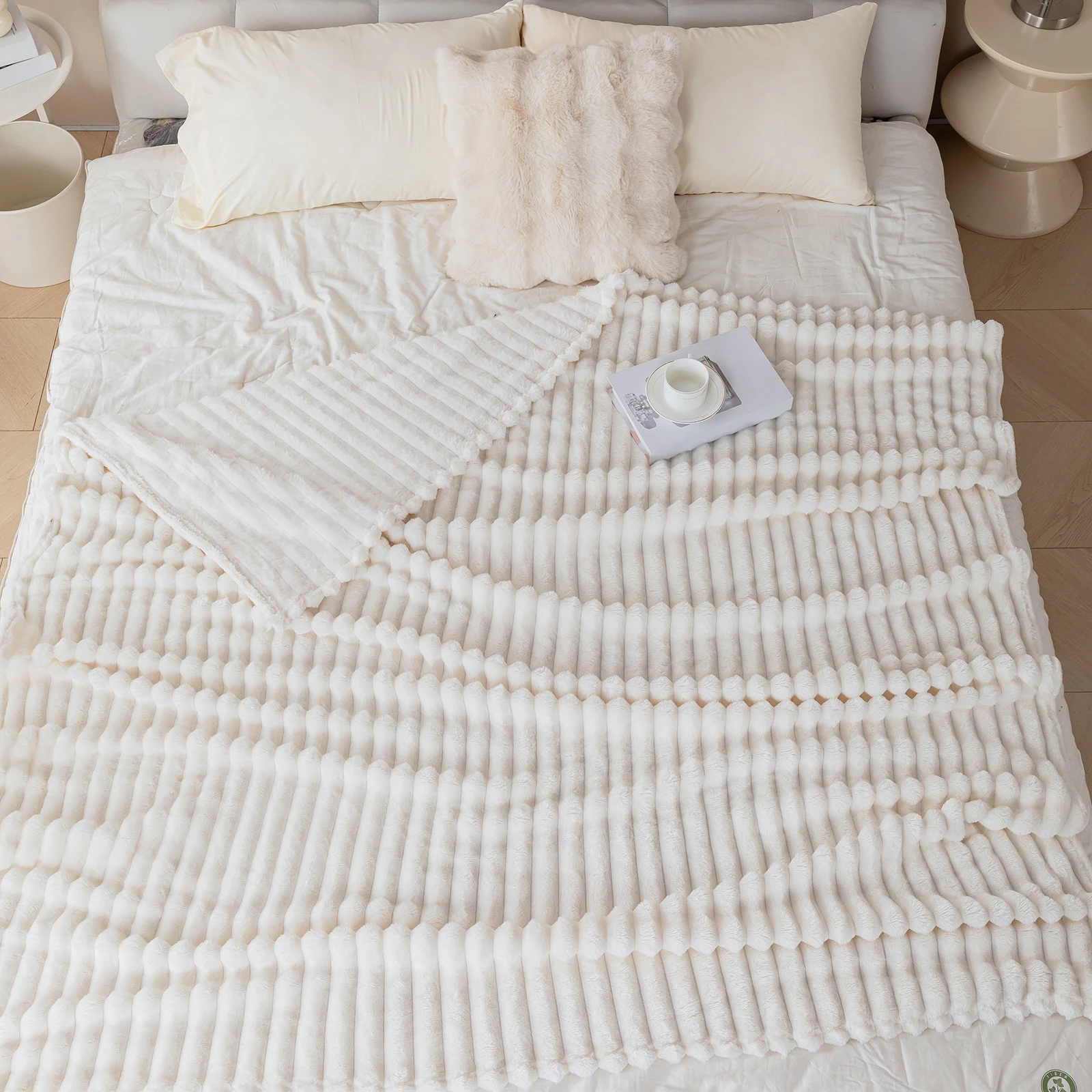 1 dicke und warme Flanelldecke, eine bequeme und warme Decke für Schlafzimmer, geeignet für Sofas, Betten und saisonale Geschenke – Detail 6