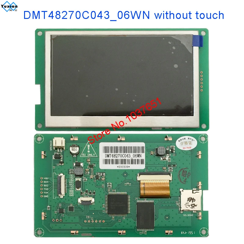 DMT48270C043_06W  WT 4.3inch DGUS II TFT lcd module Dwin