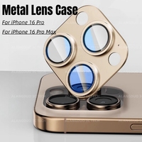 Metal Camera Protector For iPhone 16 Pro Max Alloy Case Lens Protective Glass For iPhone 16Pro Back Lens Cap
