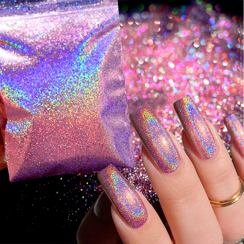 5/10g Shining Nail Powder Ultra Fine Nail Glitter Pearl Rubbing Dust Chrome Pigment UV Gel Polish Nail Art Manicure Accessories