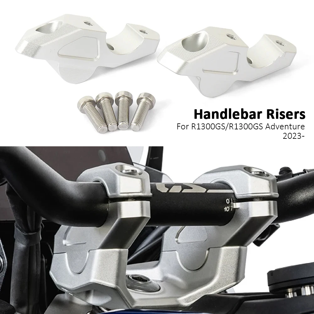 For BMW R 1300 GS R1300gs R1300GSA R1300GS Adventure Motorcycle Handlebar Riser Bar Mount Handle Clamp Kit 2023-2025