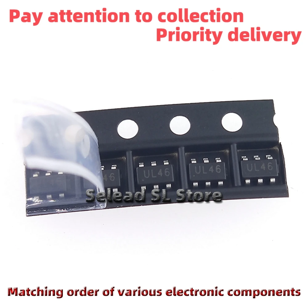 Free shipping New Original 50pieces/pack USBLC6-4SC6 Silkscreen ：UL46  SOT23-6 ESD/TVS electrostatic protection diode NEW