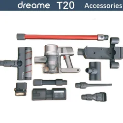 Original Dreame T20 Accessories HEPA Filter Roller brush Motor Dust cup Tube Host Main  Charging base