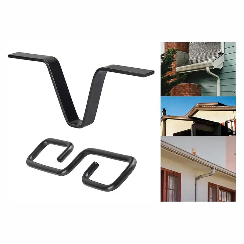 AB33-Rain Chain Gutter Adapter Rain Chain Hook With S-Shaped Hook, For Outside Rainy D