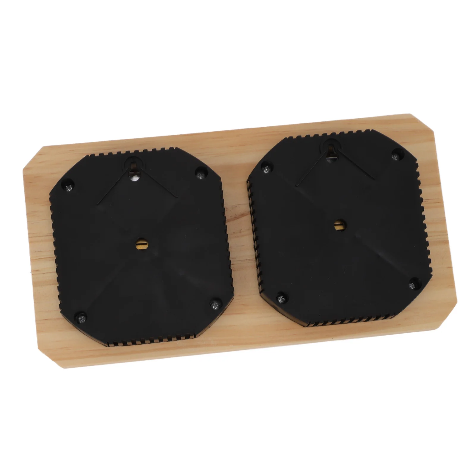 مقياس درجة الحرارة والرطوبة المزدوج المثبت على الحائط 2 في 1 مقياس حرارة الساونا الخشبي للرطوبة لغرفة ساونا الفندق