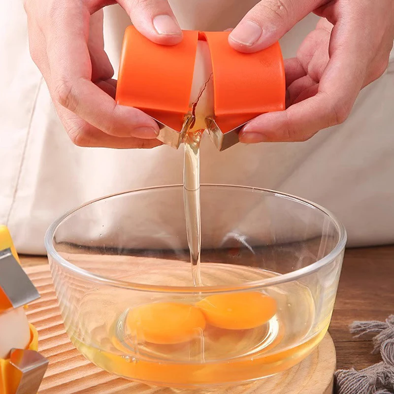 Abridor de cáscara de huevo de mano, herramienta portátil para grietas de huevos para hornear en casa y cocina