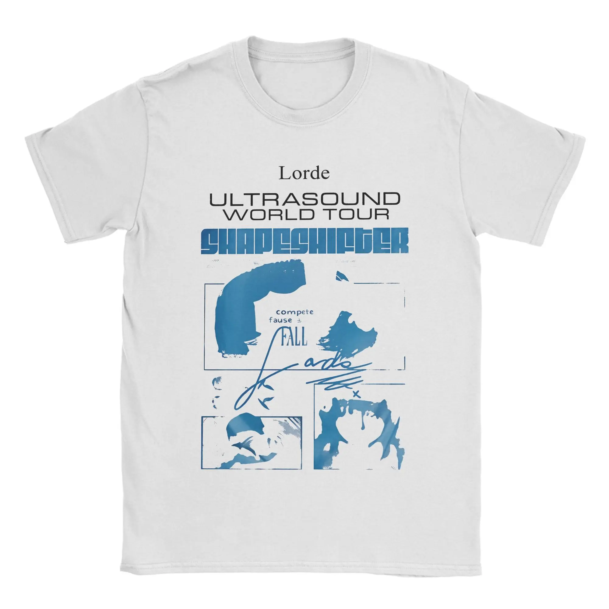 Lorde Ultrasound World Tour 2025 T-Shirts Men  Hipster Pure Cotton Tees Crewneck Short Sleeve T Shirt New Arrival Clothing