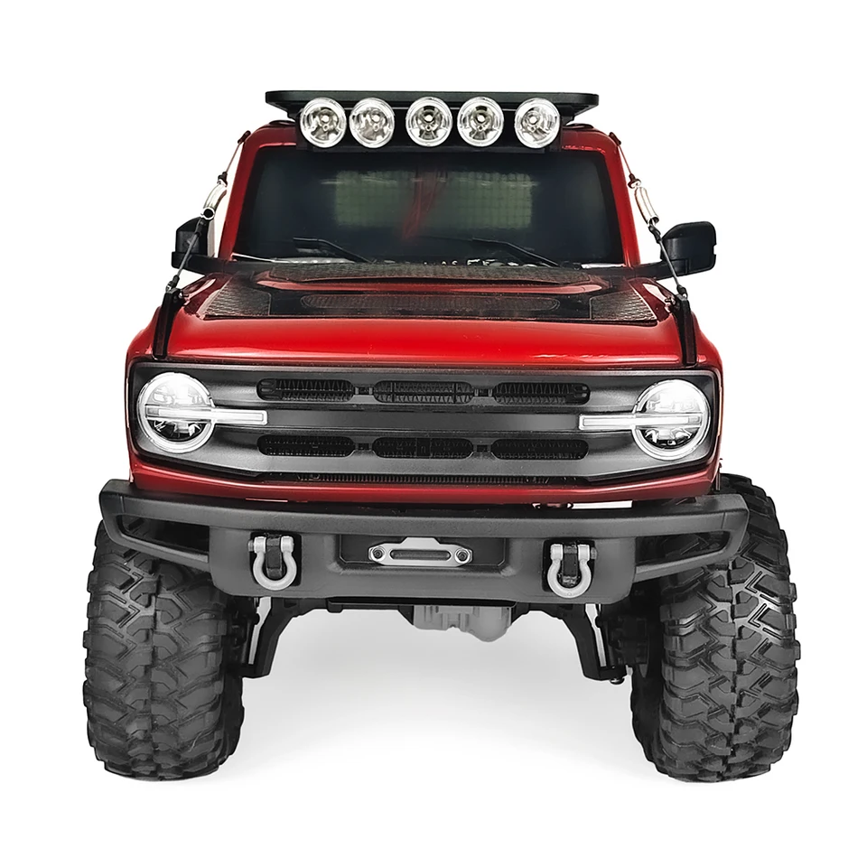 KIMISS Avant en Alliage D'aluminium, Treuil pour Pare-Chocs de Treuil sur Chenilles Traxxas 4 RC avec Accessoires Traxxas Haute Pièce de Mise à Niveau