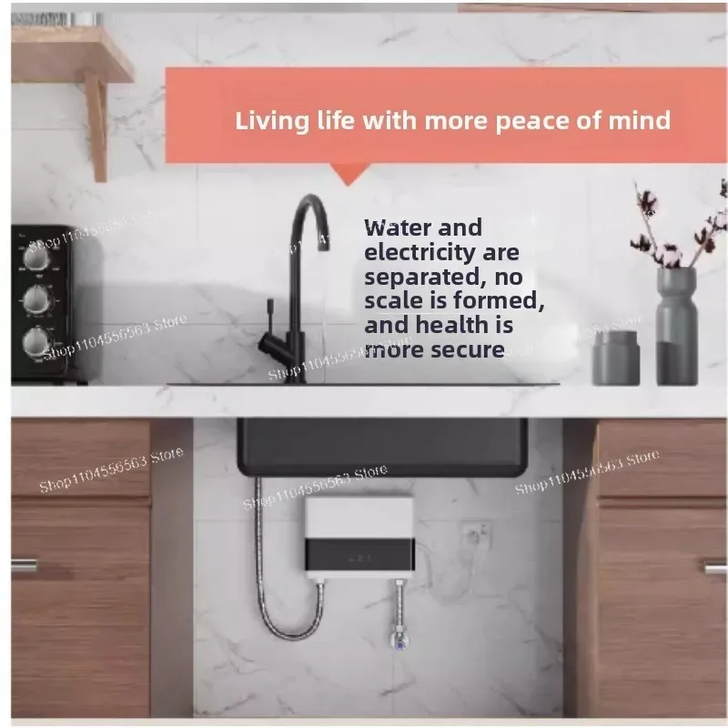Instant Electric Water Heater (110V/220V) – Wall-Mounted, LCD Temp Display & Remote Control for Bathroom/Kitchen