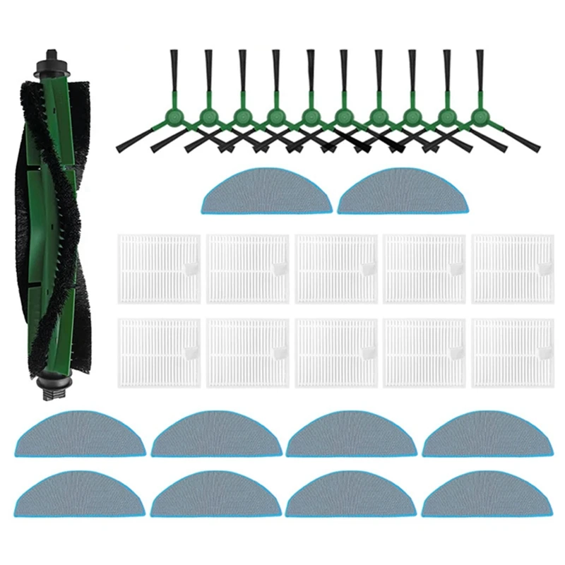Для Irobot Roomba Combo Essential, Roomba Vac Essential Parts, основной ролик, боковая щетка, Hepa фильтр, Швабра, тканевые аксессуары