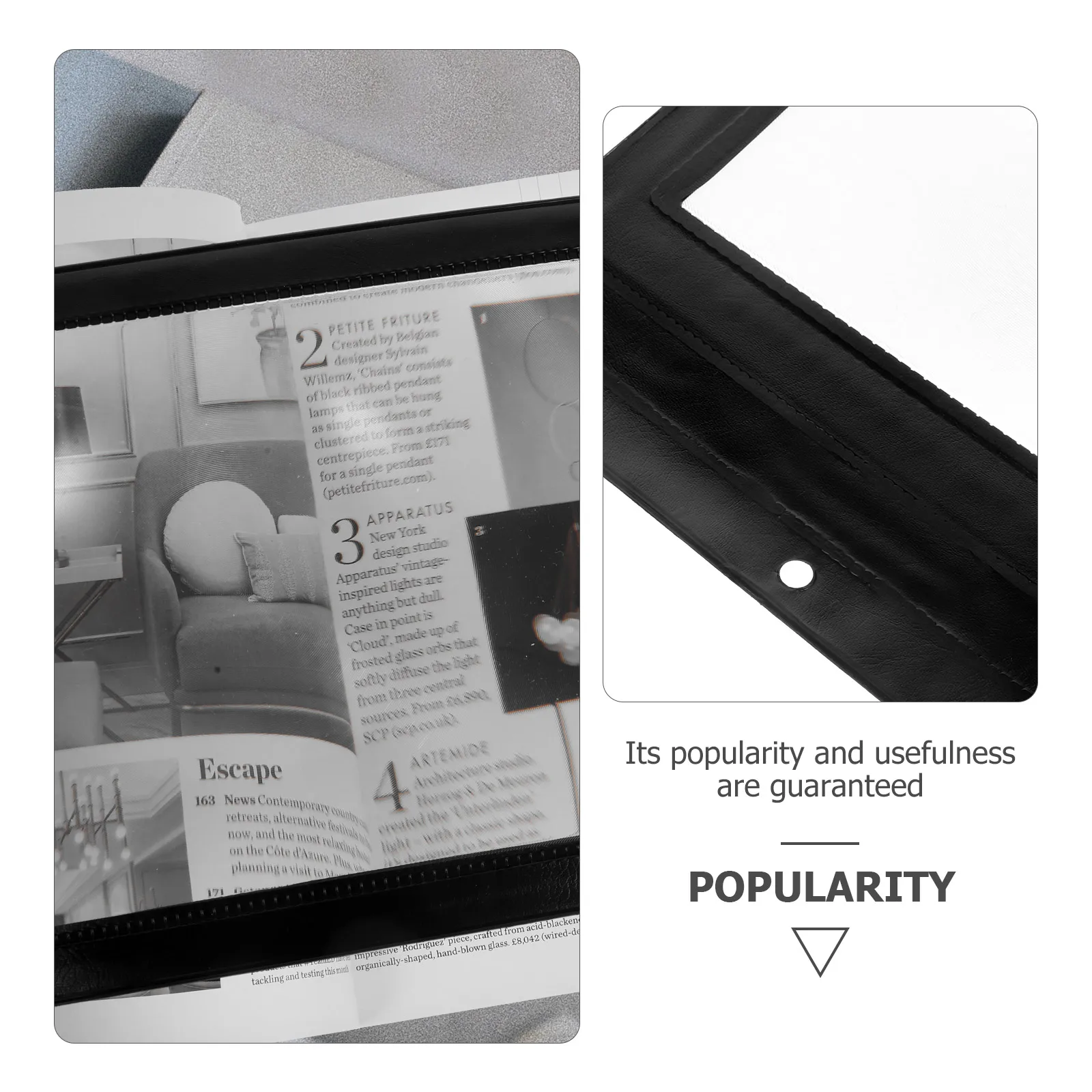 

5Pcs Full Page Magnifier Sheet Reading Tool for Books and Daily Tasks Lightweight and Portable Magnifying Sheet