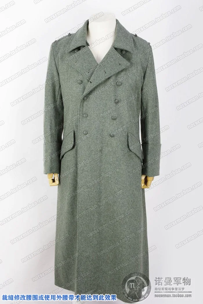 군사 REPRO WW2 2차 세계 대전 독일 육군 WH M40 1940 필드 그레이 울 GREATCOAT 코트 군복