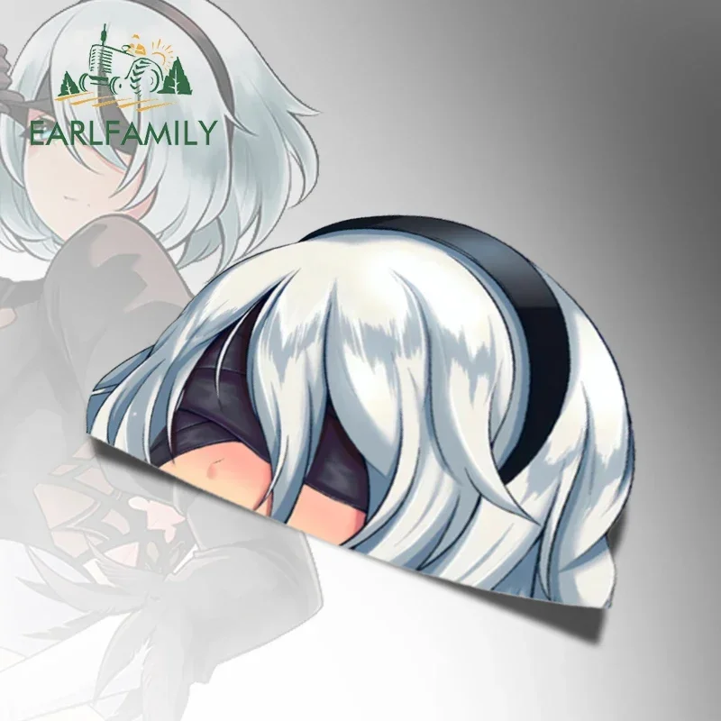 

EARLFAMILY 13cm x 10.7cm for Anime Peeker Car Stickers Graffiti Vinyl Campervan Car Accessoires Decal Waterproof Trunk Decals