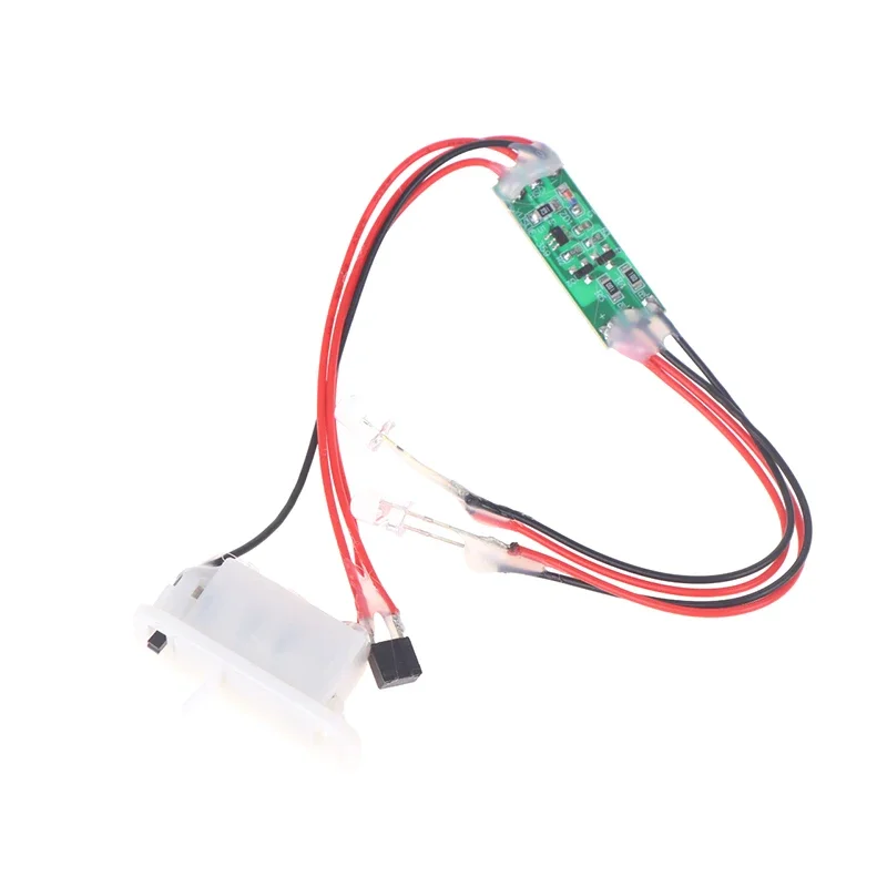 3-12V Strobe กระพริบโมดูลสีแดงสีฟ้า 2 สี LED Light Fast กระพริบไฟเตือนกระพริบโมดูลสําหรับ RC รถอะไหล่อะไหล่