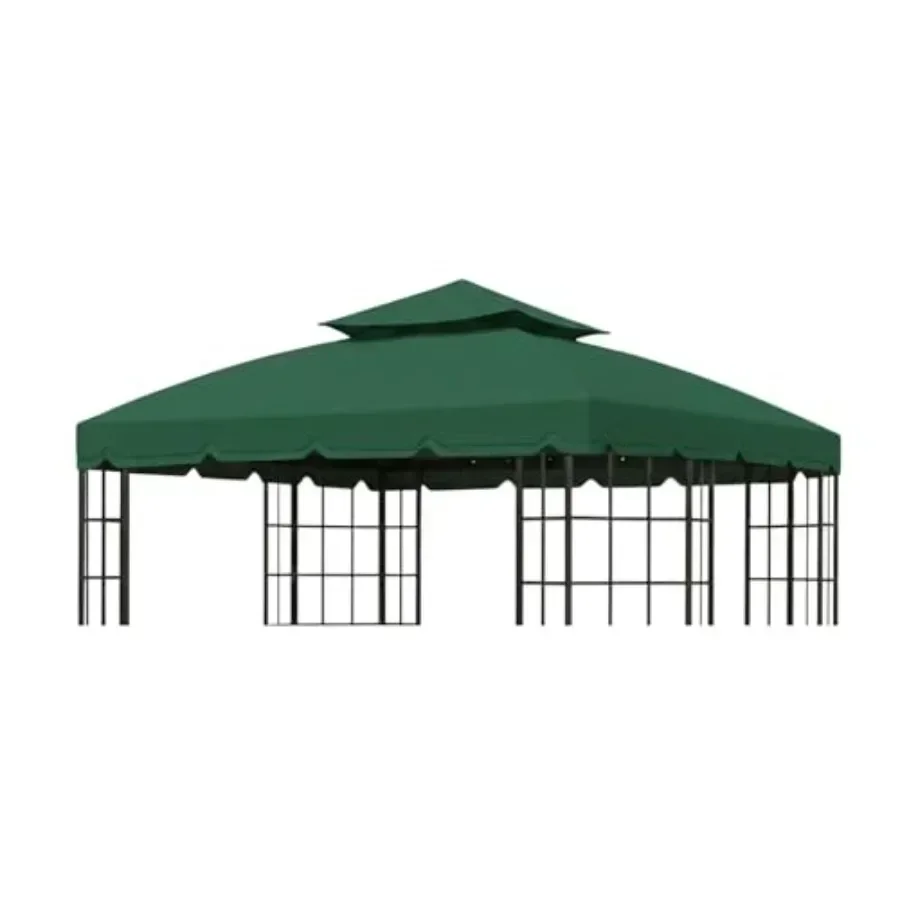 Reinforced RipLock 350 Replacement  Top Cover Compatible with Bay Window 10' x 12' Gazebo Models L-GZ120PST-2 L-GZ120PST-2D