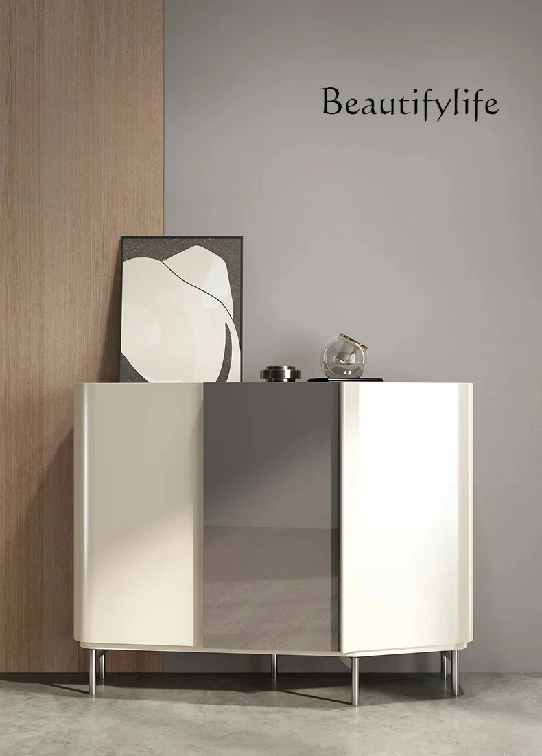 

Italian light luxury high-end home shoe cabinet home door large-capacity locker living room entrance cabinet