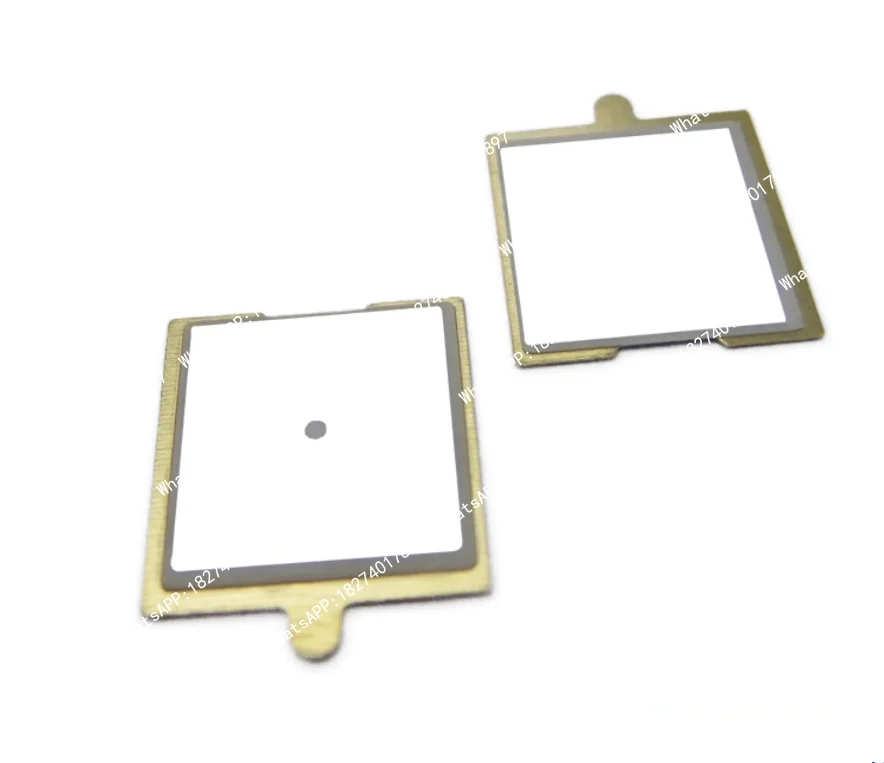 20pcs 13x13mm copper plate double-sided ceramic square piezoelectric buzzer passive buzzer tweeter chip