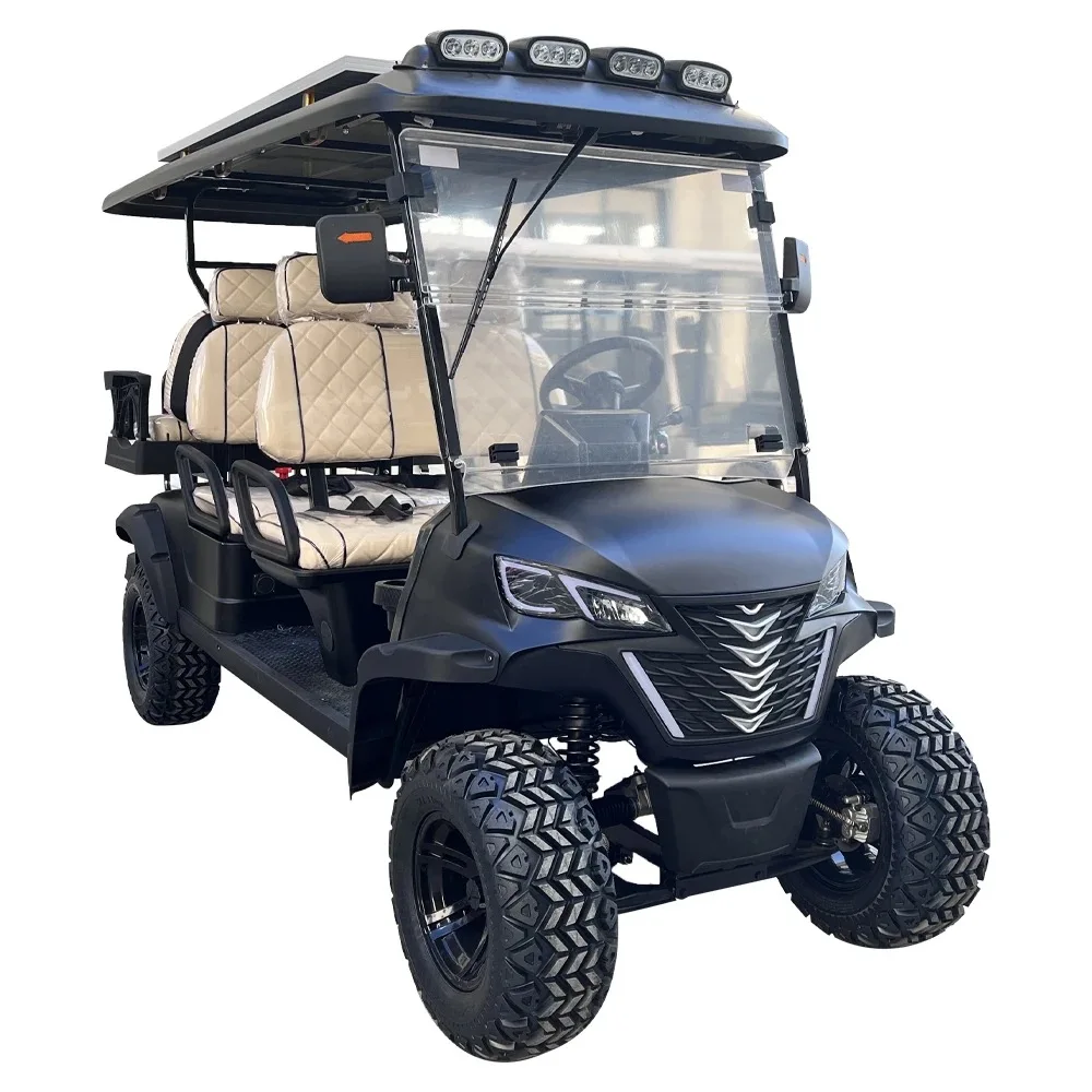 Custom Made Green New Energy Golf Car Lithium Battery Golf Cart 2 4 6 Seater Electric Golf Cart