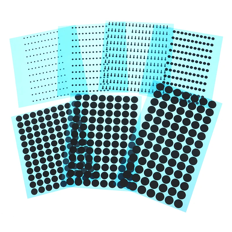 Diameter 1.5/2/3.5/7/8/9MM Black Conductive Rubber Pads Keypad Repair Kit For IR Remote Control Conductive Rubber Buttons