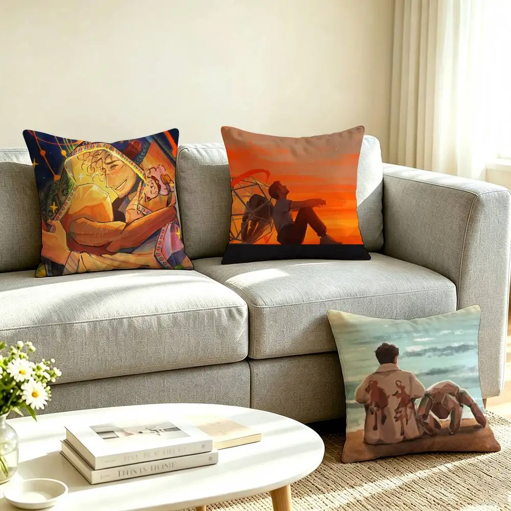 P-Project Hail Mary R-Ryan Gosling Square Double-Sided printed Pillow Case Bedroom Bedside Pillow Sofa Cushion Cover