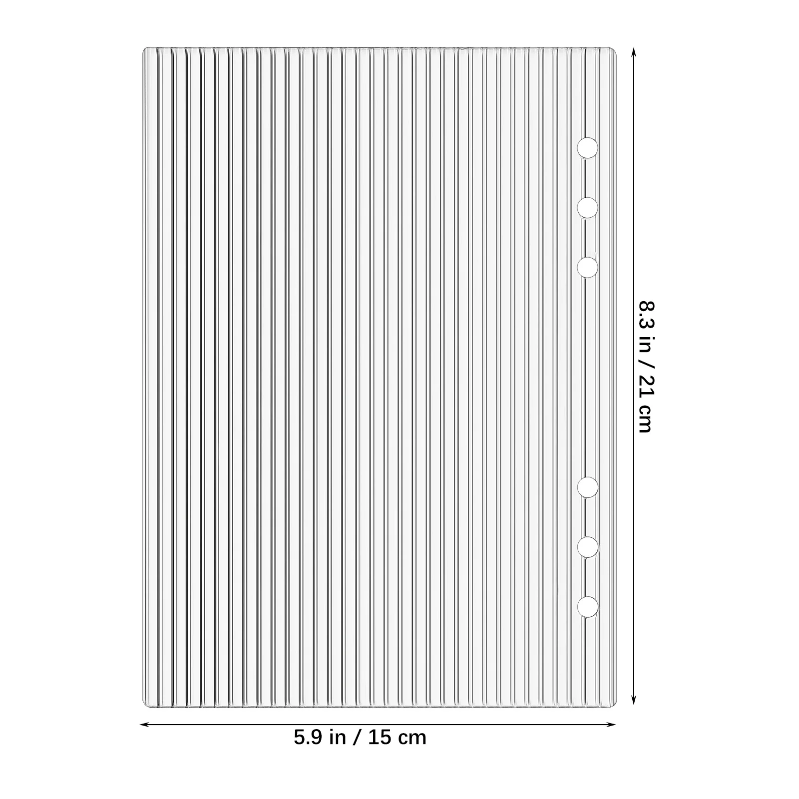 Acrylic Binder Cover A5 6- Notebook Protector For Diy Planner Journal Transparent Sleeve Budget Organizer Case