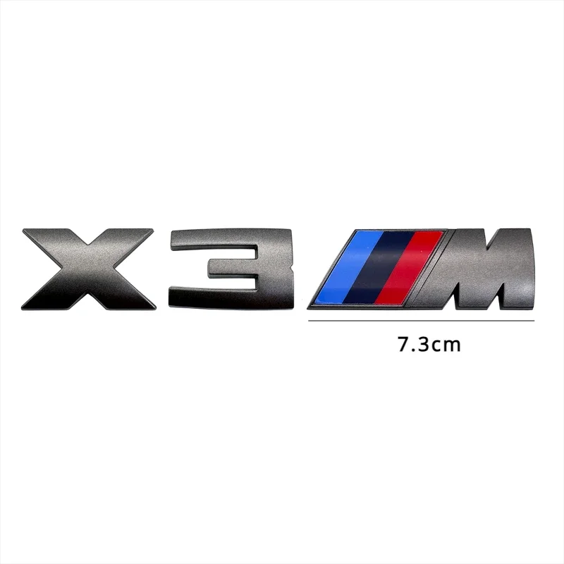 1 قطعة ملصقات السيارات سيارة الجذع ملصق رمادي سيارة شارة لسيارات BMW X1M X2M X3M X4M F25 F26 G01 G02 X5M G05 X6M F15 F16 E70 E71 X7M X8 M