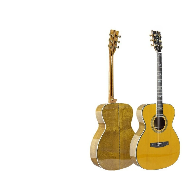 Spruce golden nanmu, full single folk guitar, grade playing acoustic guitar