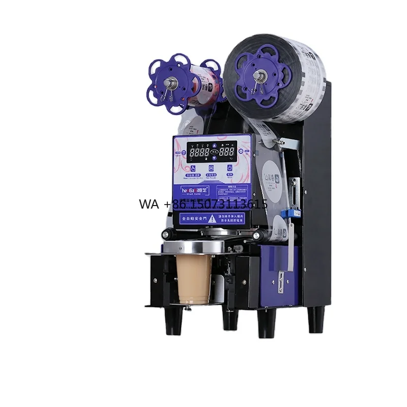 

High Quality Bubble Tea Equipment Plastic Cup Sealing Machine Automatic Cup Sealer Machine With Counter 110v/220v