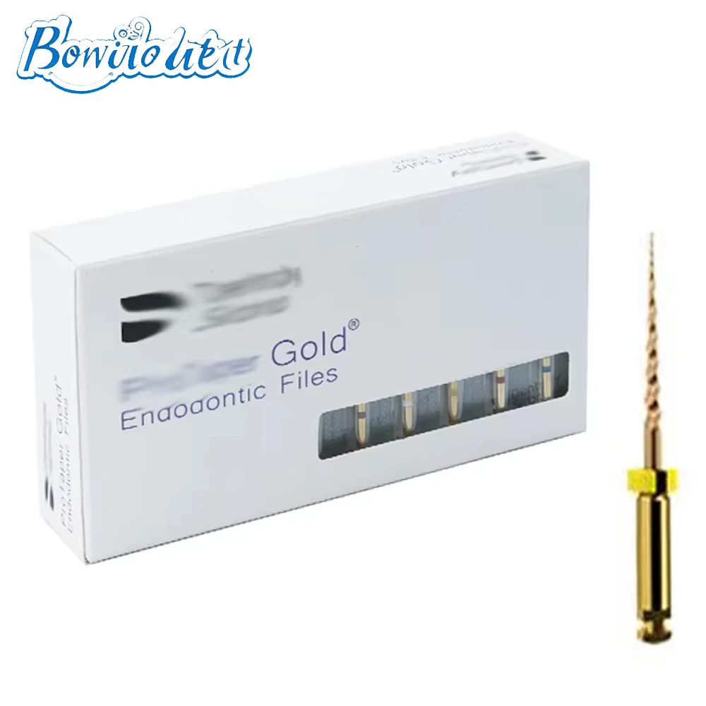 ملف Bonito لقناة جذر الأسنان NITI، مستدق اللبية الاحترافي، الملفات الذهبية، SX-F3، 21 مم، 25 مم، 31 مم، استخدام المحرك الدوار Endo، عبوة واحدة