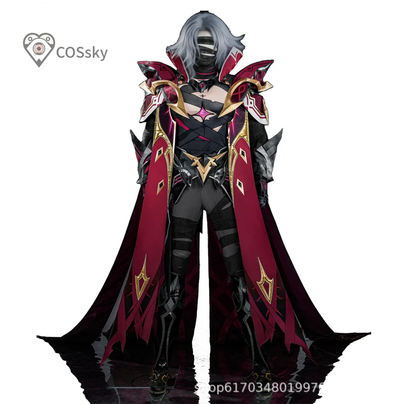

Game Genshin Impact Rerir Rächer of Solnari Cosplay Costume New high-quality men uniform jacket shoes props Halloween party out