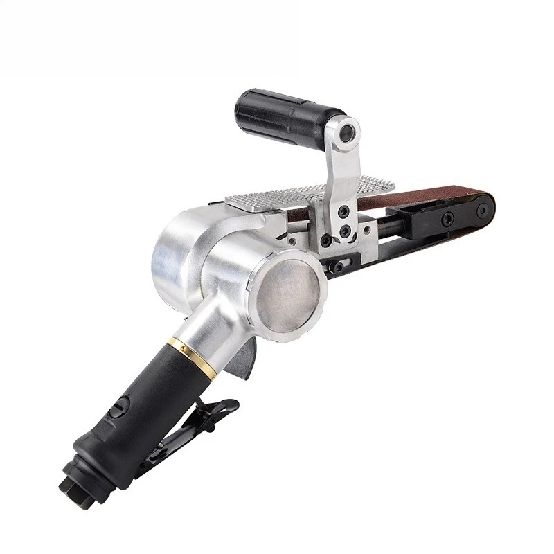 R-6222 Pneumatic Belt Grinding Machine Grinding Machine Ring Belt Small Handheld Grinding Machine Edging Sanding Polishing