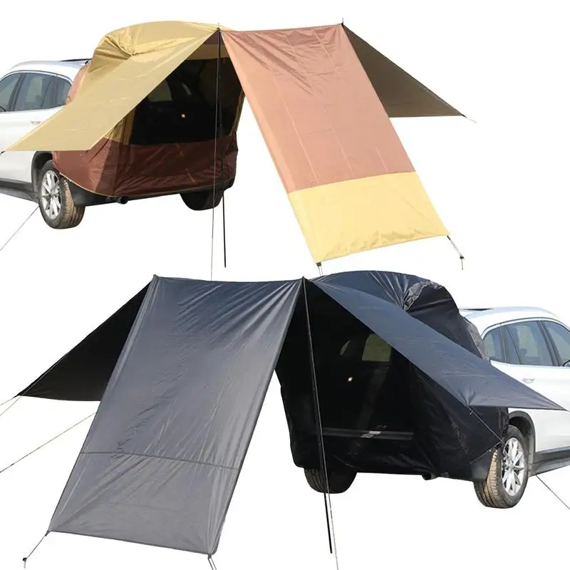 

Camping SUV Trunk Tent Portable Car Rear Door Tent SUV 3 sided extended shade tent Outside Shelter for car camping accessories