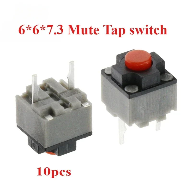 10PCS New Kailh Mute Button 6*6*7.3MM Quare Silent Micro Switch 6X6X7.3MM Tact Button Switch DPI Keys