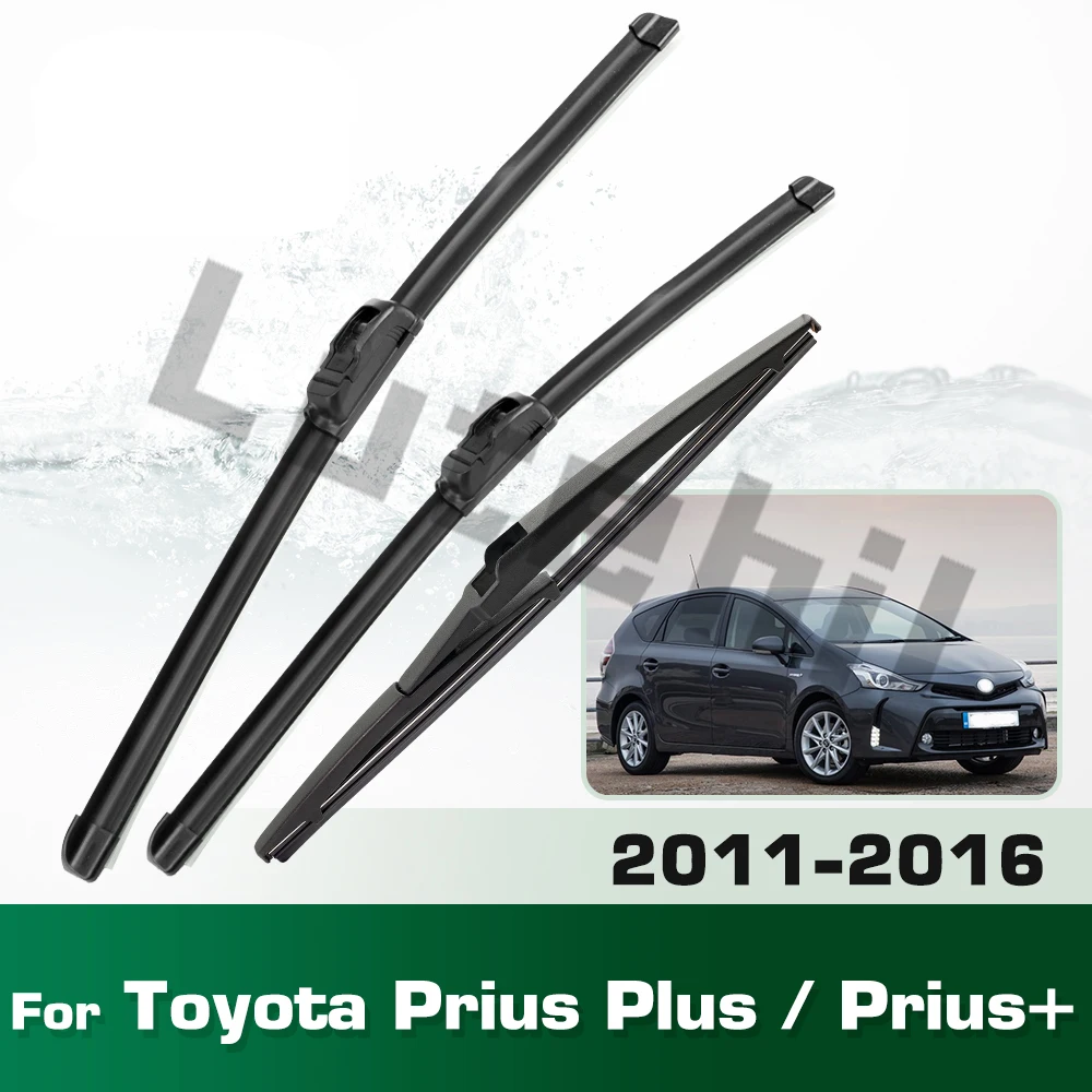 Wischerblätter-Set vorne und hinten für Toyota Prius Plus / Prius+ 2011 - 2016 Windschutzscheibe 26"+16"+11"