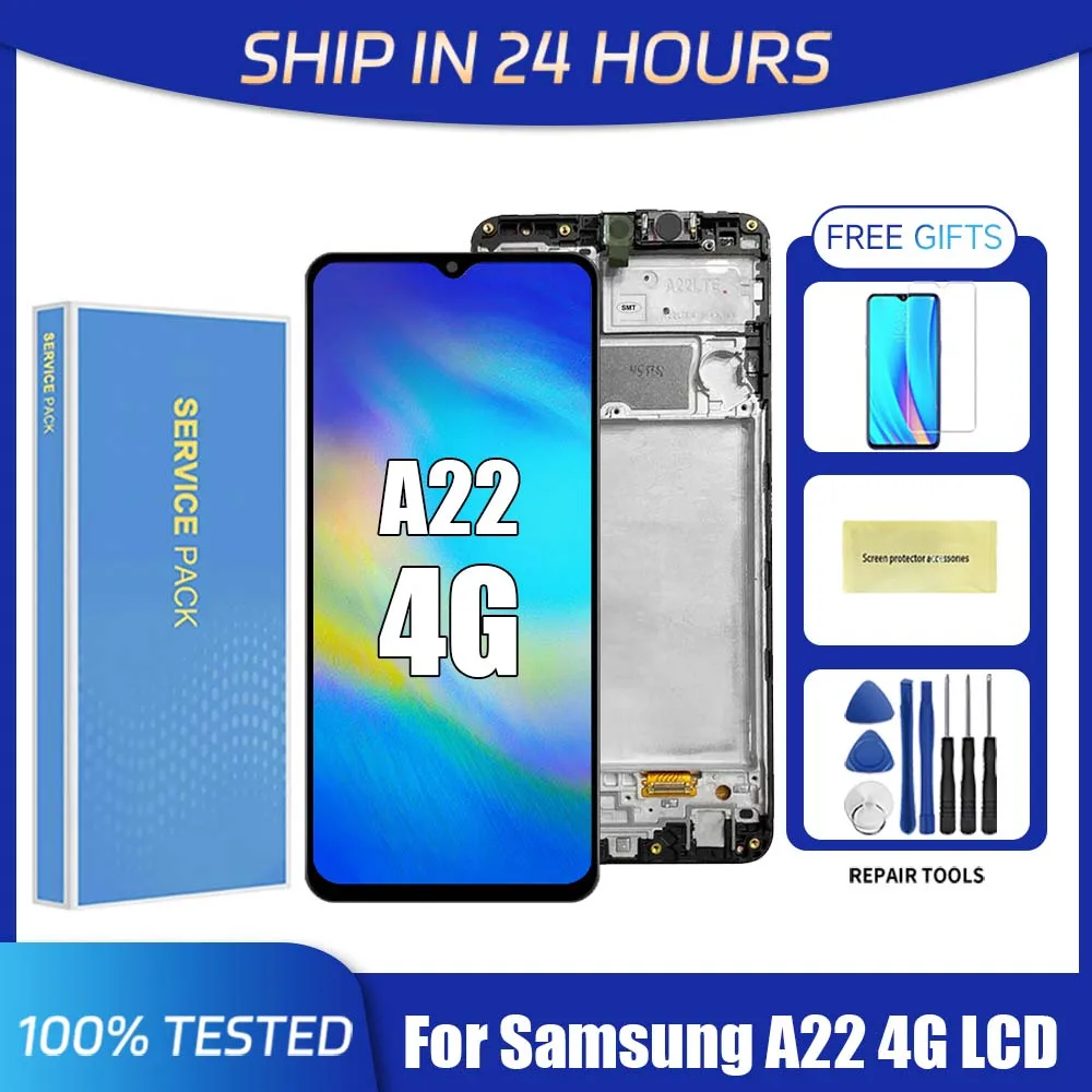 A22 4G For Samsung 6.4\'\'For  A225 A225F/DS A225M A225M/DS LCD Display Touch Screen Digitizer Assembly Replacement