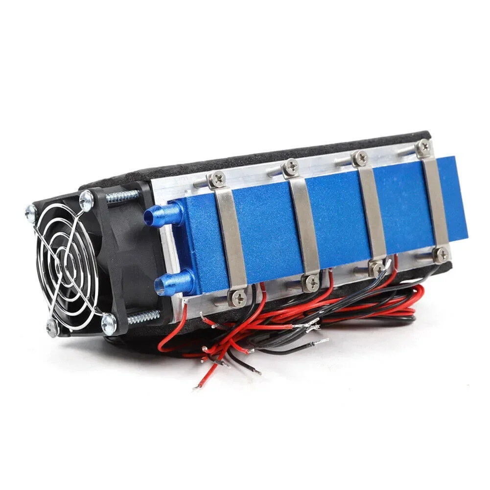 Enfriador termoeléctrico de 8 chips, dispositivo de refrigeración por aire, Enfriador Peltier DIY de 576W, 12V y refrigeración por agua del tanque para 1-2 metros cuadrados, 5750 vatios