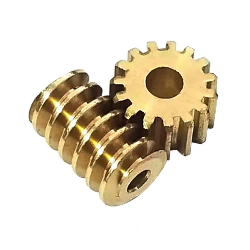 0.5 Modulus, Brass Gear Worm 8 9 10 12 14 15 16 20 24 Teeth, Cylindrical Spur Gear