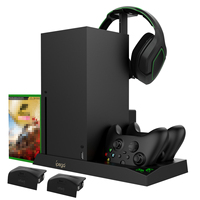 DOBE Cooling Stand/Dock  PG-XBX013 for XBX Console with Dual USB-C Charging, Game Storage & Headphone Holder, Built-in Fan
