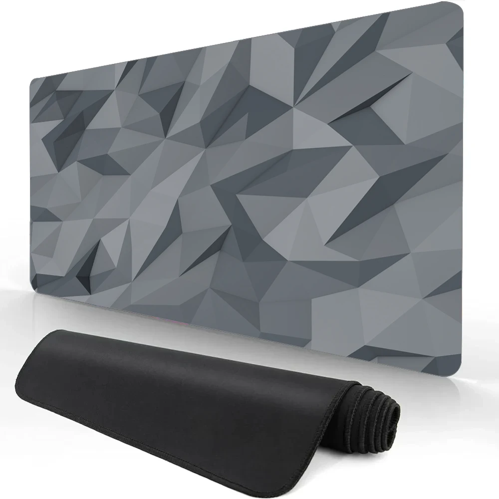 

Коврик для мыши с 3D геометрическим узором, коврик для мыши для ноутбука, офисные аксессуары, большой игровой коврик для мыши, нескользящий настольный коврик с дном XXL