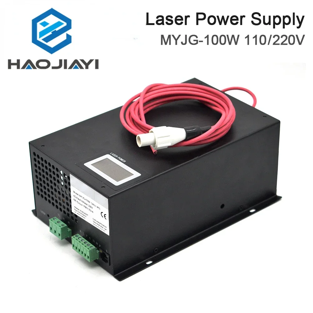 

MYJG-100W 80-100W CO2-лазерный источник питания Категория для станков для лазерной гравировки и резки CO2