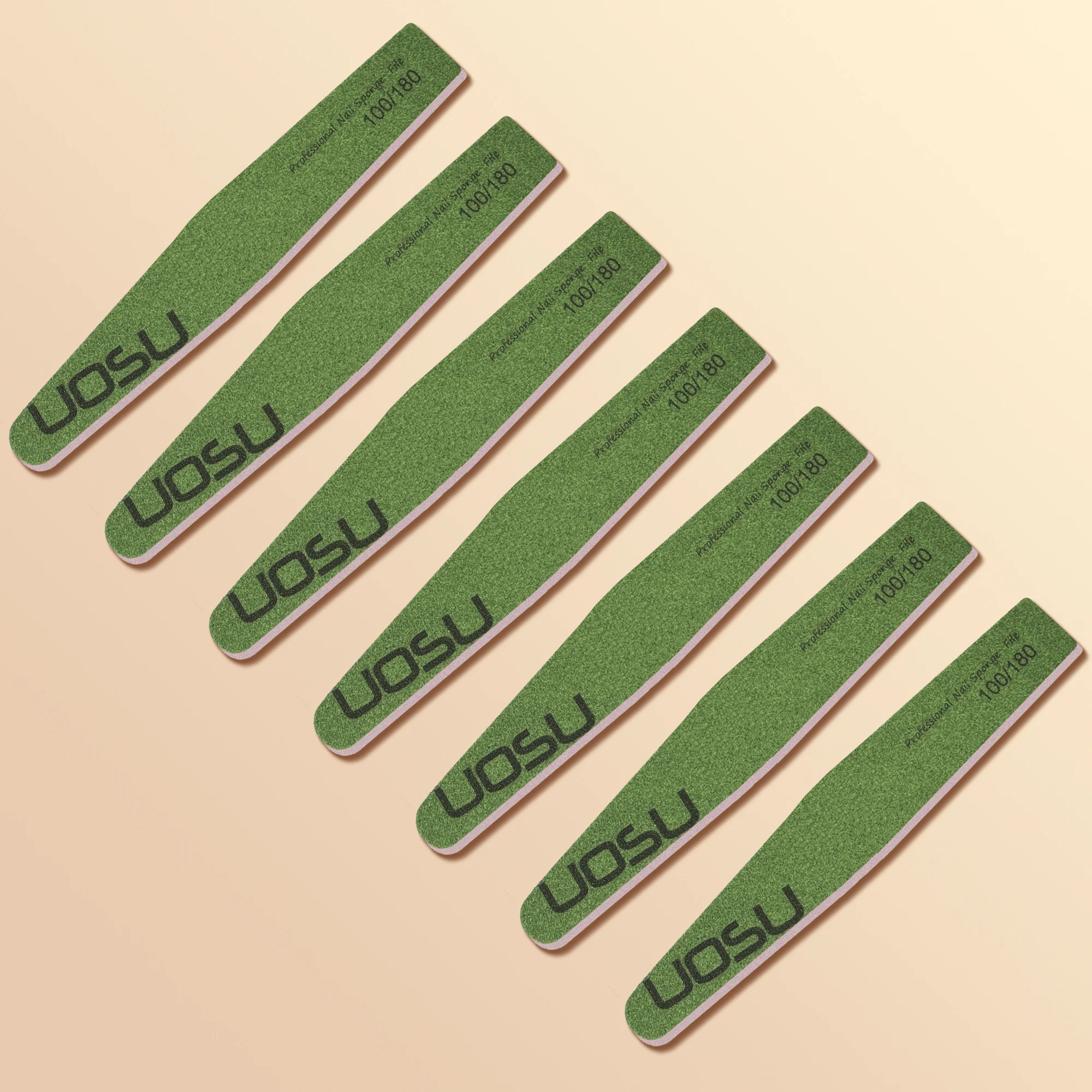 15 Pcs Rhombus And Fanshaped Sponge Nail File Pure Color 100/180 Grit Professional Manicure Nail Art Tool For Polish Fingernail