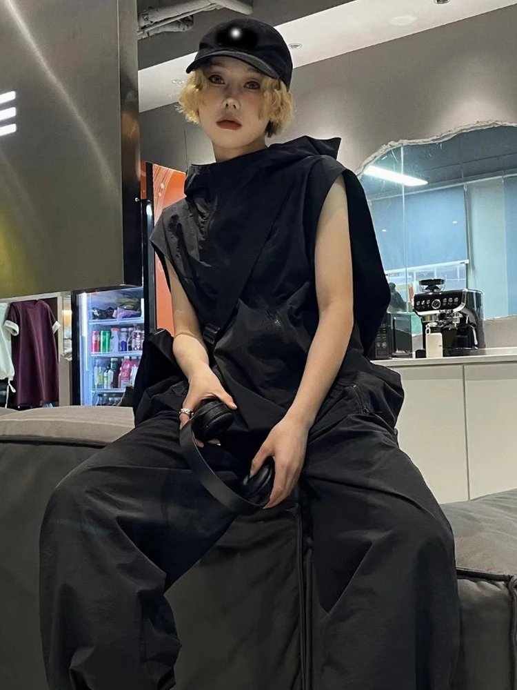 

Жилеты Жилеты Тонкие женские с вышивкой Осенние клапаны с несколькими карманами Туризм на открытом воздухе Лоскутные края Техническая одежда Утилита Прочный сексуальный