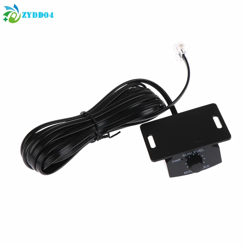 ●1Pcs Car Sound Simple Connection Amplifier Volumes Adjust Knob Set With Long Cable General Remote Bass Controller