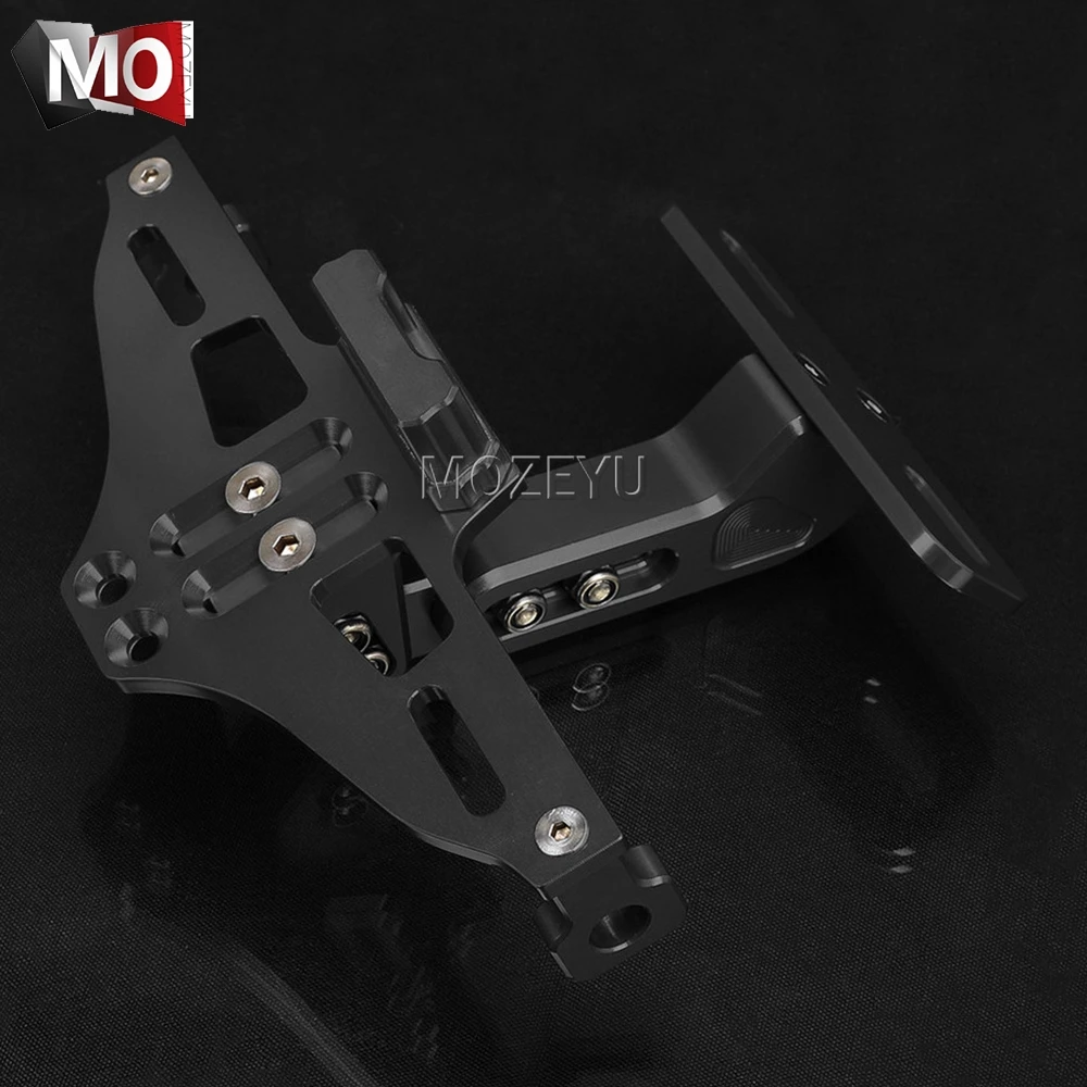 

Motorcycle Adjustable Rear Tail Tidy License Plate Holder Bracket LED Light For CFMOTO 650NK 400NK 250NK 400GT 650MT 450SR 300SR