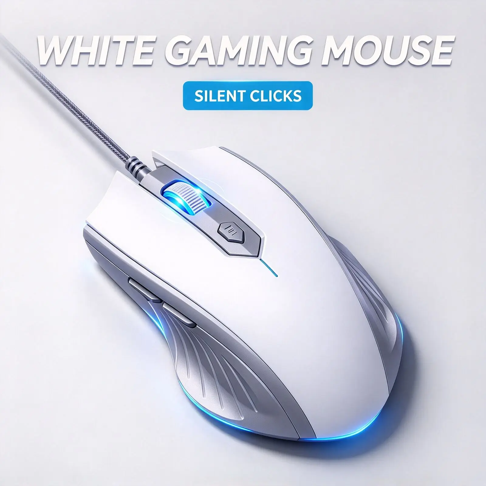 Wired Macro Programming Gaming Mouse 6Keys 800‑2400 DPI USB Wired 1.5m Cable Ergonomic Computer Mice For Laptop Desktop PC Mac