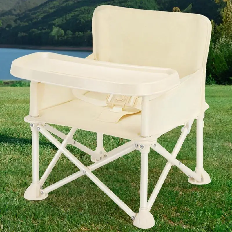 Silla alta de refuerzo para niños, asiento de comedor con bandeja de sombrilla, silla de Camping para playa al aire libre, bebés, niños, niñas, salir