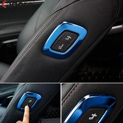 Car Copilot Seat Adjust Switch Button Cover Trim For Toyota Camry 70 2018-2020 2021/Avalon 2019-2023 Steel Interior Accessories
