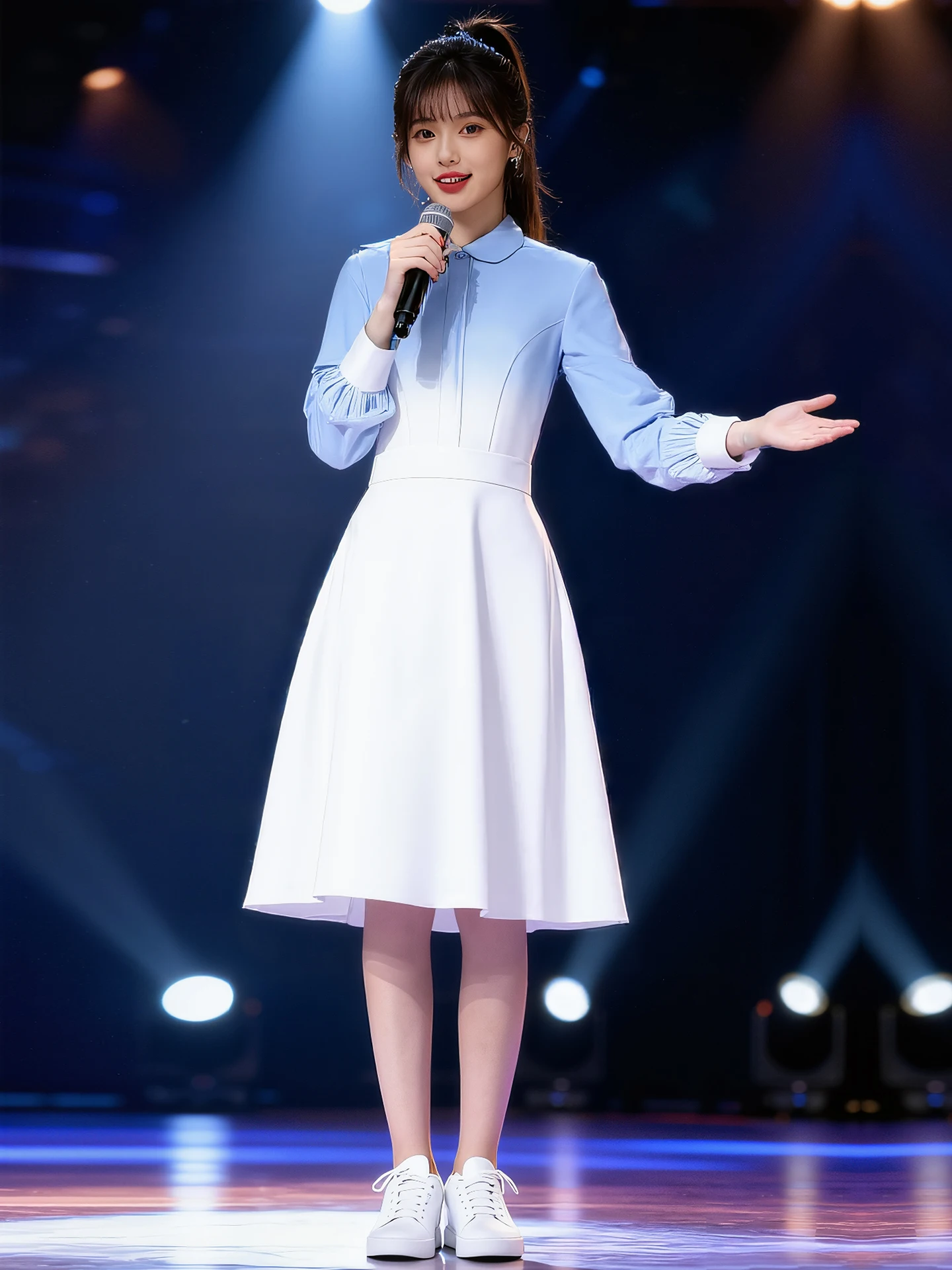 

Youthful Chorus Recitation Performance Costume Nationatic Red Song Poetry Host Speech Cetition Ceremony Traditional Eth...