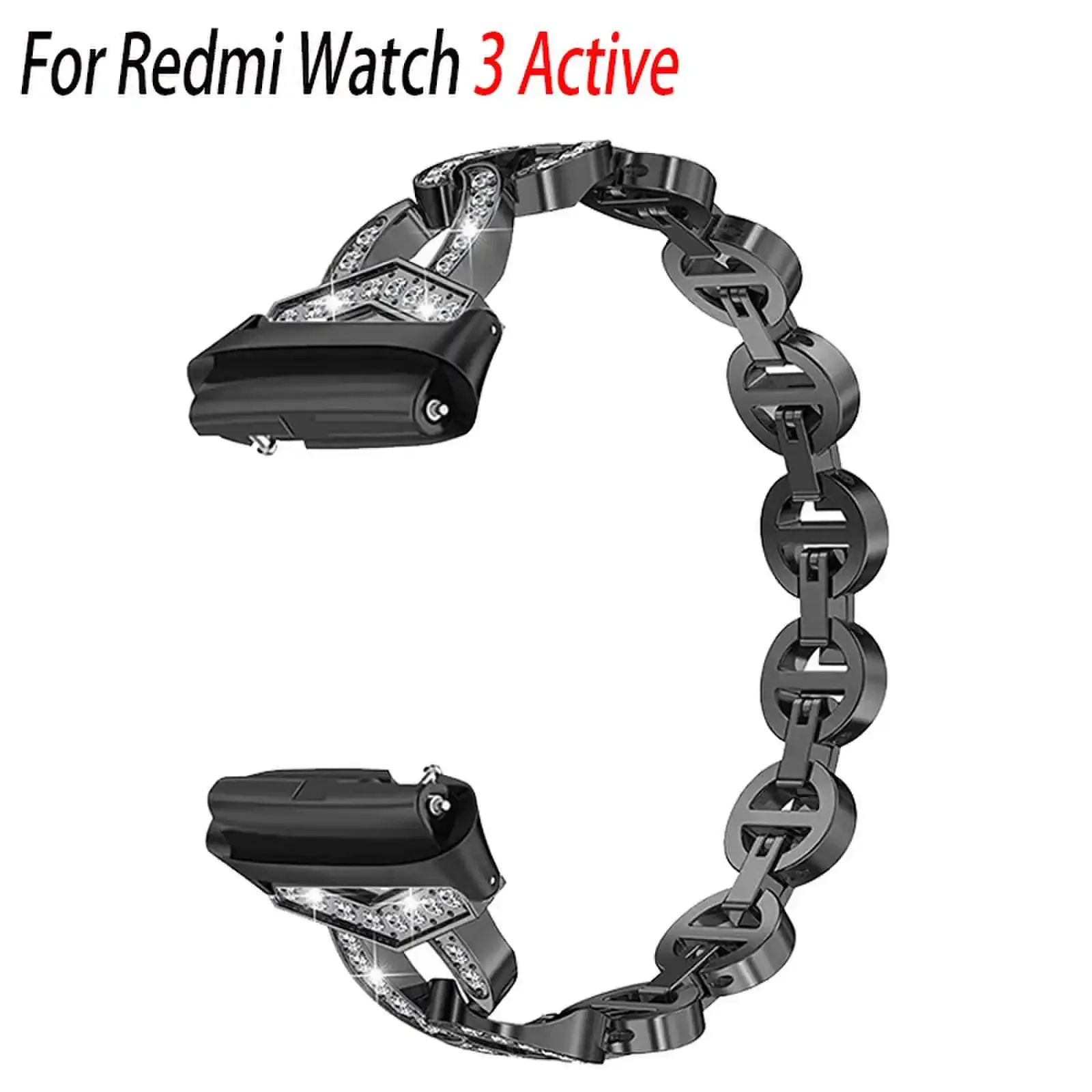 Diamond Strap For Redmi Watch 3 Active Smart Watch For Redmi Watch 2 Lite stainless steel Bracelet For mi watch lite Wristband